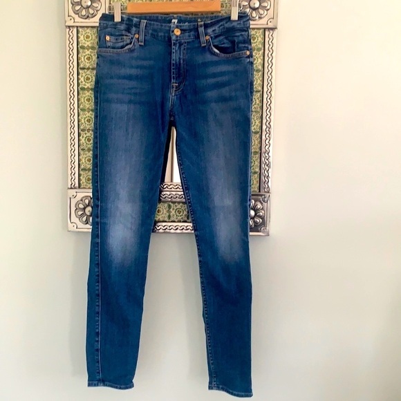 7 For All Mankind The Ankle Skinny size 27 - Picture 2 of 9